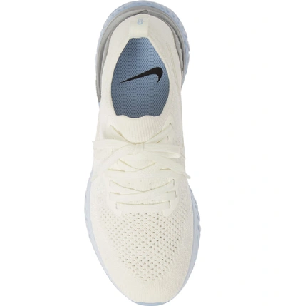 Nike Epic React Flyknit 2 Running Shoe In Sail/ Aluminum/ Silver | ModeSens
