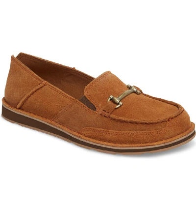 Shop Ariat Cruiser Castaway Loafer In Cruiser Chestnut Suede