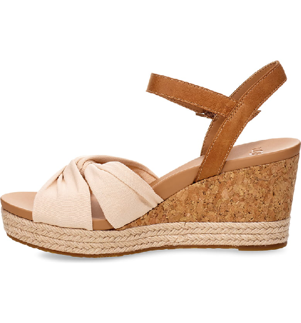 Ugg Women's Joslyn Wedge Sandals In Cream Leather ModeSens