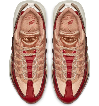 Shop Nike Air Max 95 Running Shoe In Crimson/ Peach/ Rose Gold