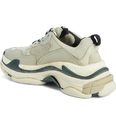 Shop Balenciaga Triple S Low Top Sneaker In Beige/ Black