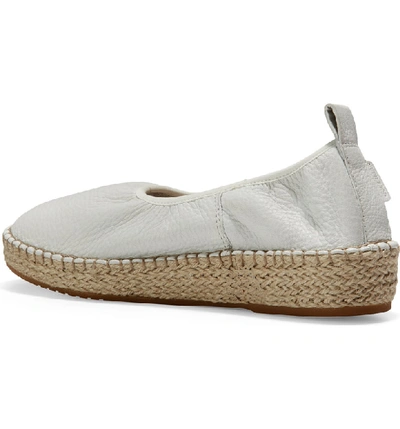 Shop Cole Haan Cloudfeel Espadrille In Chalk Leather/ Natural Fabric
