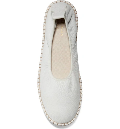 Shop Cole Haan Cloudfeel Espadrille In Chalk Leather/ Natural Fabric