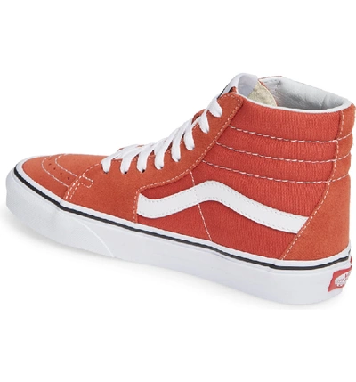 Shop Vans 'sk8-hi' Sneaker In Hot Sauce/ True White