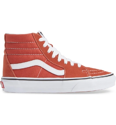 Shop Vans 'sk8-hi' Sneaker In Hot Sauce/ True White