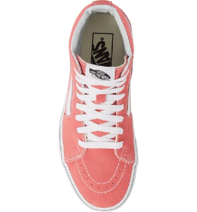 Shop Vans 'sk8-hi' Sneaker In Strawberry Pink/ True White