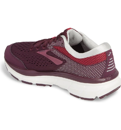 Shop Brooks Dyad 10 Running Shoe In Purple/ Pink/ Grey