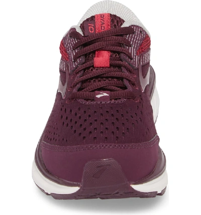 Shop Brooks Dyad 10 Running Shoe In Purple/ Pink/ Grey