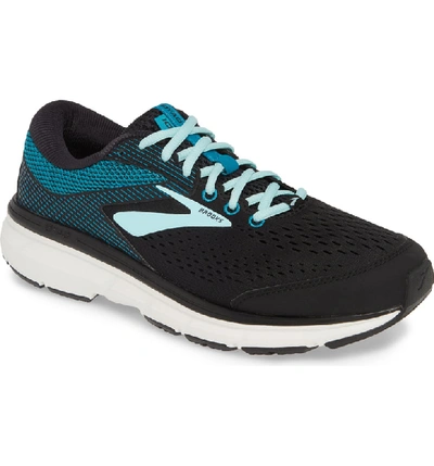 Shop Brooks Dyad 10 Running Shoe In Black/ Island/ Capri