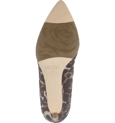 Shop Taryn Rose Collection Gabriela Pointy Toe Pump In Leopard Print Fabric
