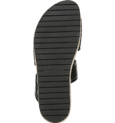 Shop Vince Floyd Platform Slide Sandal In Black