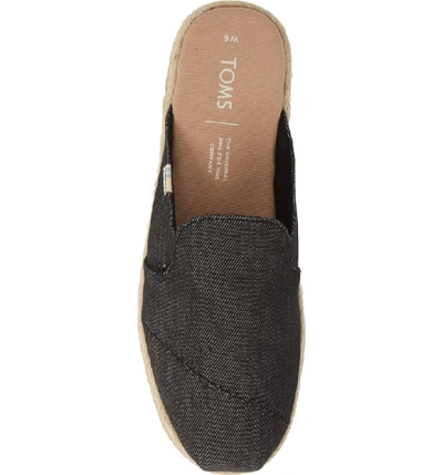 Shop Toms Nova Mule In Black Denim