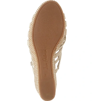 Shop Sam Edelman Devon Wedge Slide Sandal In Modern Ivory