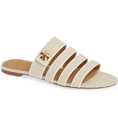 Shop Tory Burch Kira Strappy Slide Sandal In Natural/ Perfect Ivory