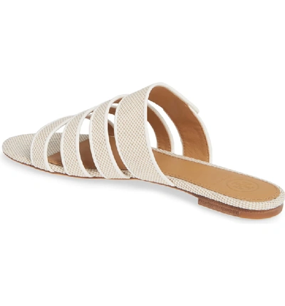 Shop Tory Burch Kira Strappy Slide Sandal In Natural/ Perfect Ivory
