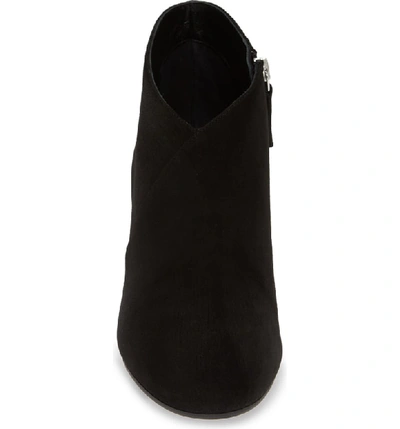 Shop Aquatalia Emiliana Surplice Bootie In Black Suede