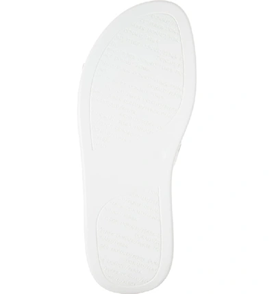 Shop Donald Pliner Claud Slide Sandal In Off White Nappa Leather