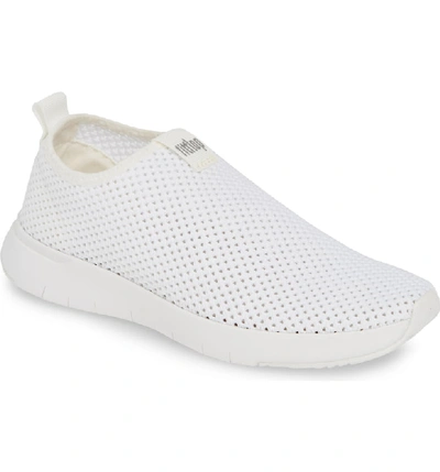 Shop Fitflop Airmesh Slip-on Sneaker In Urban White