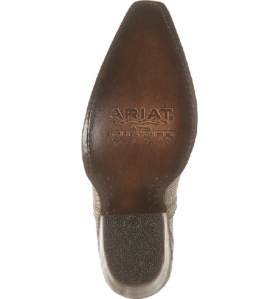 Shop Ariat Dixon Bootie In Blanco Leather