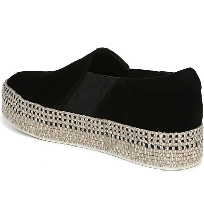 Shop Vince Wilden Flatform Espadrille In Black Suede