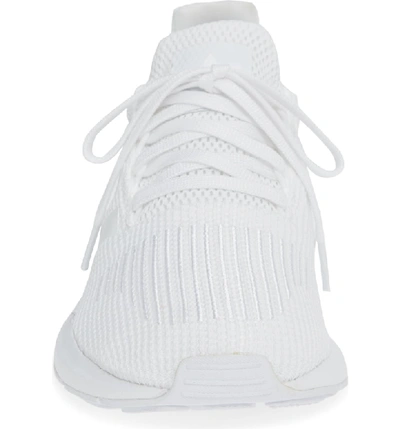 Shop Adidas Originals Swift Run Sneaker In White/ White/ Black