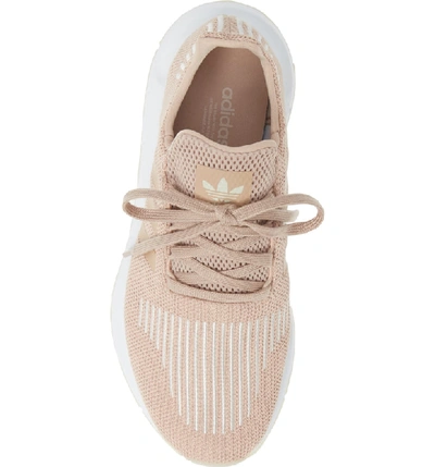 Shop Adidas Originals Swift Run Sneaker In Ash Pearl/ Off White/ White