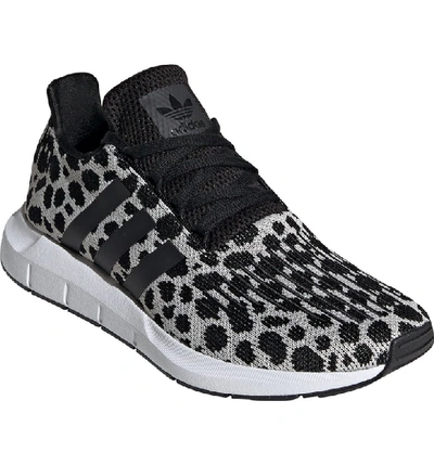 Adidas Originals Swift Run Cheetah-print Trainer Sneakers In Raw  White/black/carbon | ModeSens