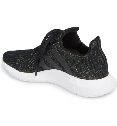 Shop Adidas Originals Swift Run Sneaker In Black/ Black