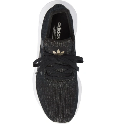 Shop Adidas Originals Swift Run Sneaker In Black/ Black