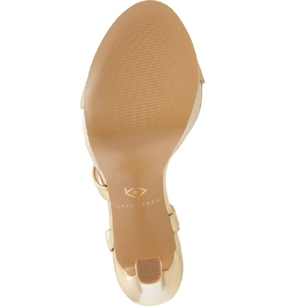 Shop Katy Perry Naomi Metallic Platform Sandal In Champagne