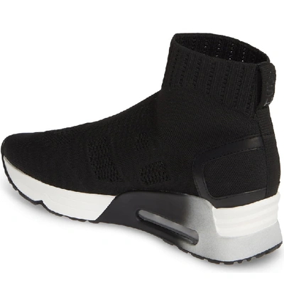 Shop Ash Knit Sneaker Bootie In Black