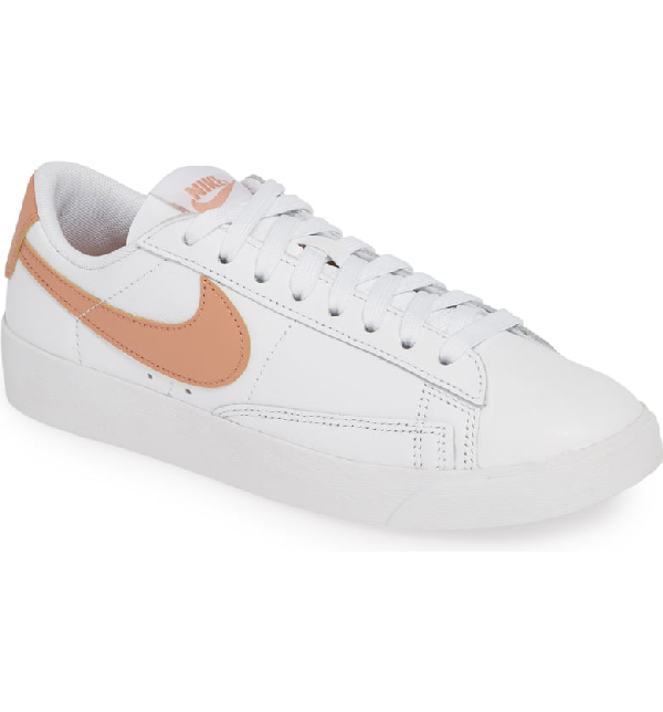 Nike Blazer Low Se Sneaker In White/ Rose Gold/ White | ModeSens