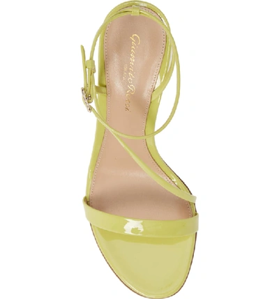 Shop Gianvito Rossi Strappy Sandal In Lemonade Yellow