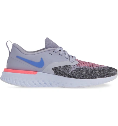 Shop Nike Odyssey React 2 Flyknit Running Shoe In Indigo Haze/ Sapphire/ Black