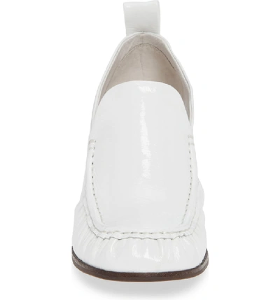 Shop Jeffrey Campbell Rustique Pump In White Crinkle Patent