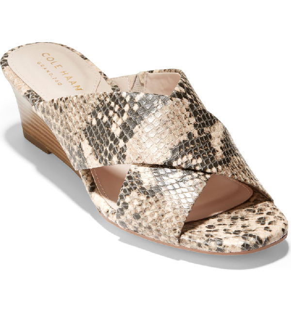 cole haan snakeskin wedge