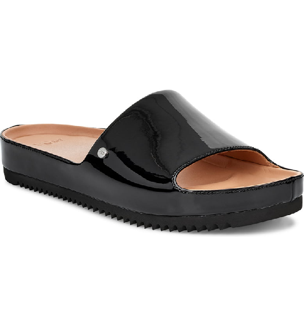 ugg patent leather slides