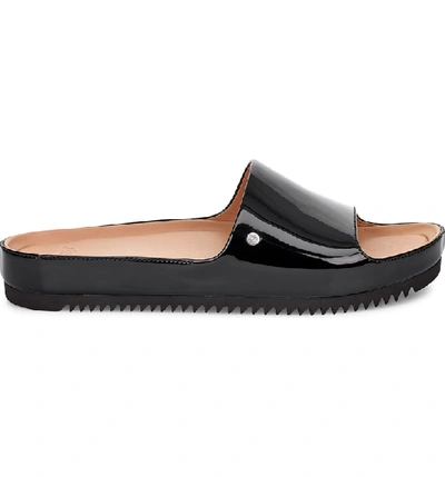 Ugg Women's Jane Slide Sandals In Black Patent Leather | ModeSens