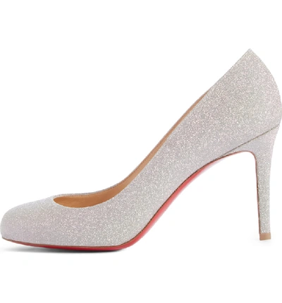 Christian Louboutin Fifille Glitter Pump In Silver Glitter ModeSens