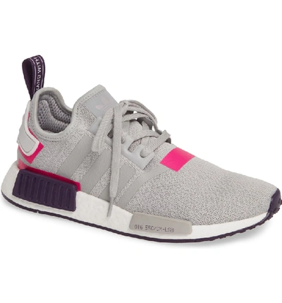 Shop Adidas Originals Nmd R1 Athletic Shoe In Grey Three/ Shock Pink