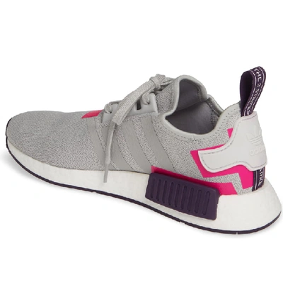 Shop Adidas Originals Nmd R1 Athletic Shoe In Grey Three/ Shock Pink