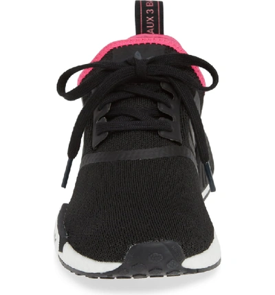 Shop Adidas Originals Nmd R1 Athletic Shoe In Core Black/ Shock Pink