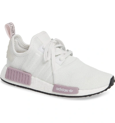 Shop Adidas Originals Nmd R1 Athletic Shoe In Crystal White/ Orchid Tint