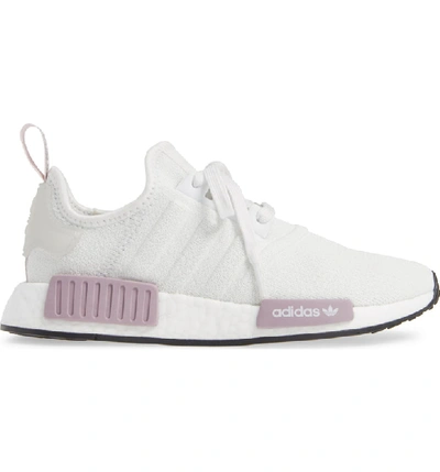 Shop Adidas Originals Nmd R1 Athletic Shoe In Crystal White/ Orchid Tint