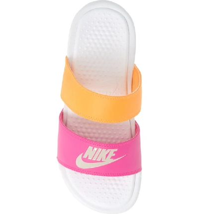 Nike 'benassi - Ultra' Slide Sandal In Pink / White / Orange | ModeSens