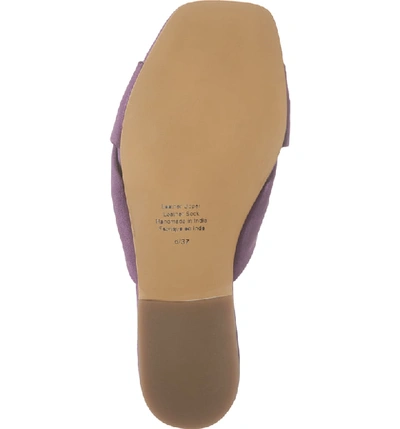 Jeffrey Campbell Lynx Slide Sandal In Lilac Suede ModeSens