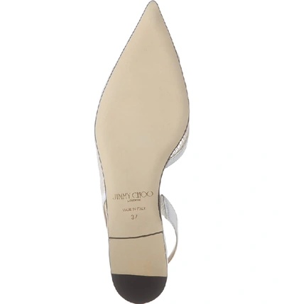 Shop Jimmy Choo Fetto Mesh Flat In Latte