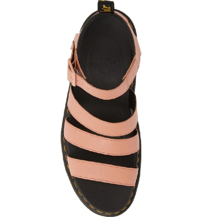Shop Dr. Martens' Blaire Sandal In Pink Salmon Leather