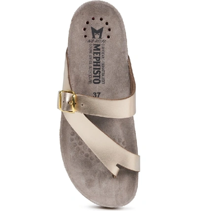 Shop Mephisto 'helen' Sandal In Platinum Star Leather