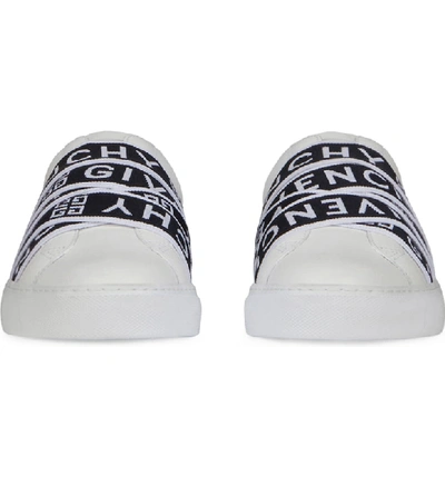 Shop Givenchy Urban Street Logo Strap Sneaker In White/ Black